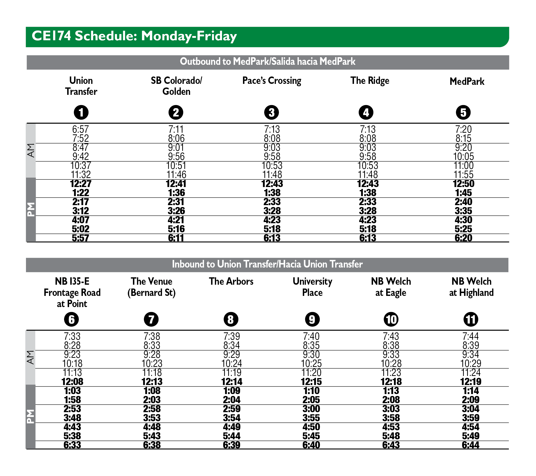 Colorado Express (Summer) DCTA