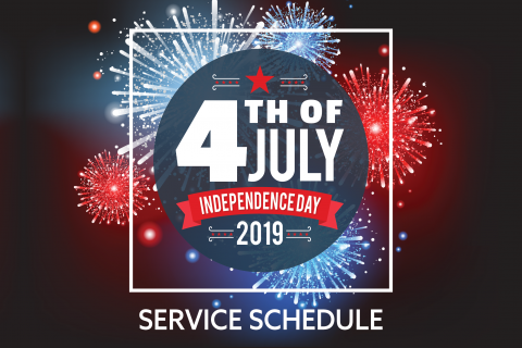 DCTA Independence Day No Service