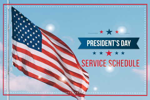 DCTA President's Day Schedule