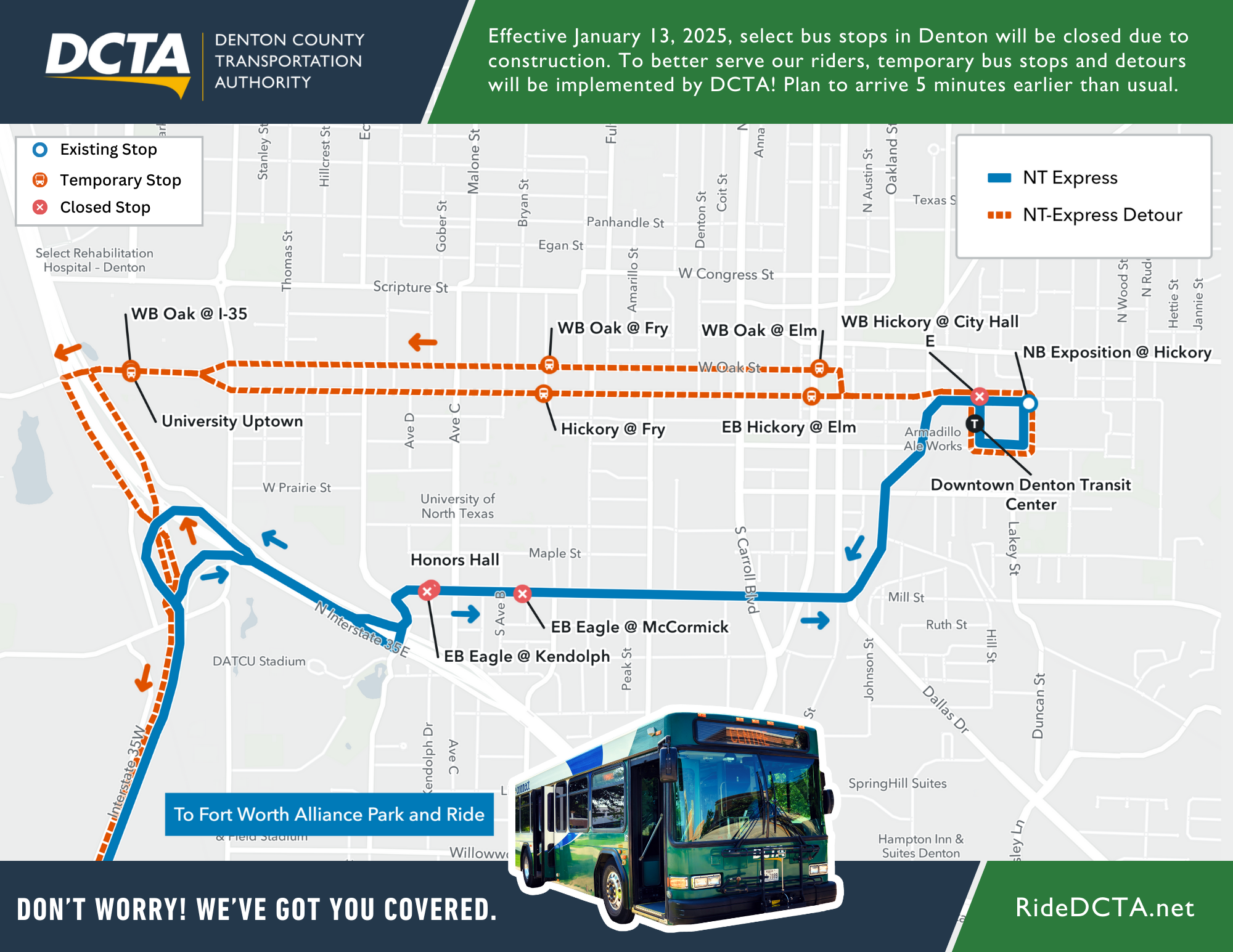 Map_North Texas Xpress Detour - 2025