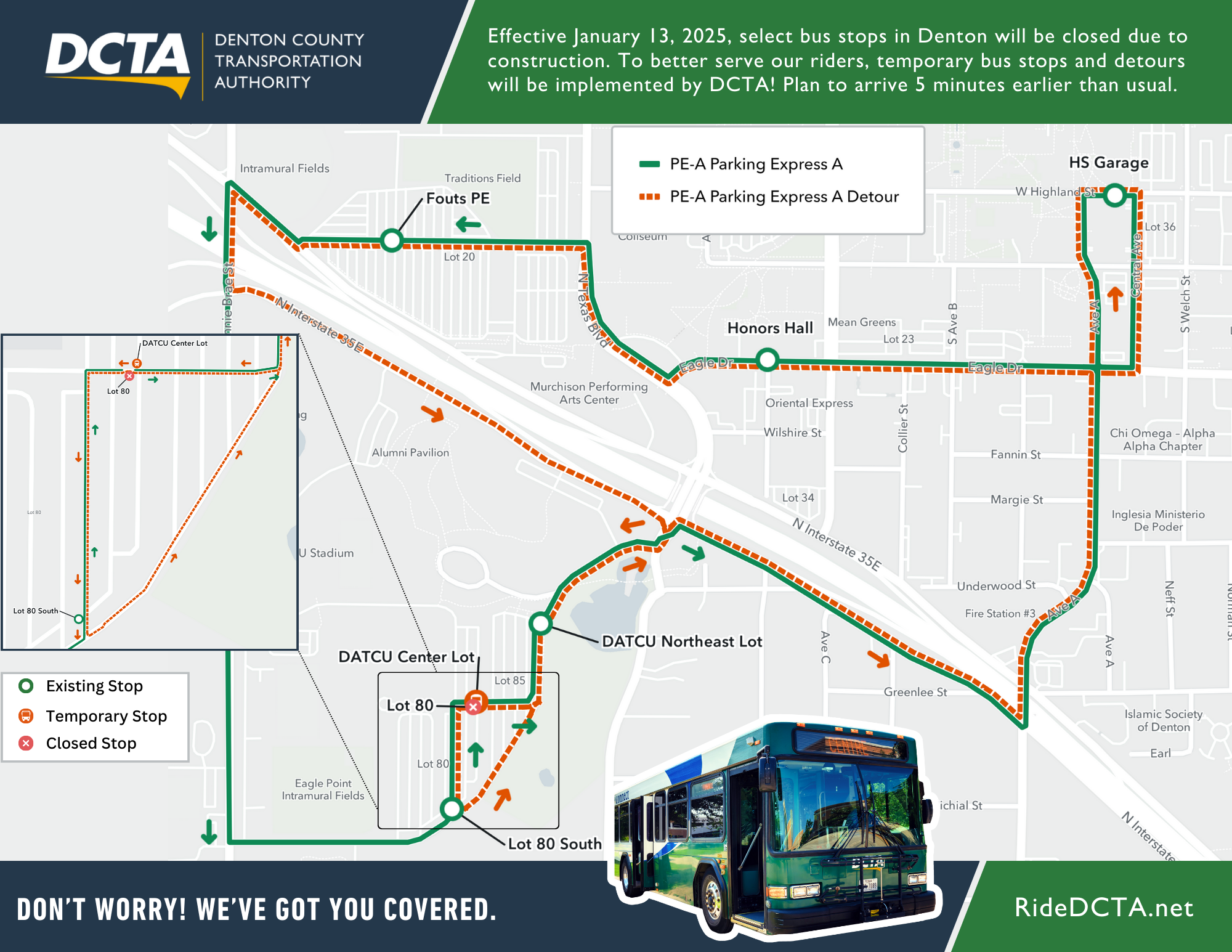 Map_Parking Express A Detour